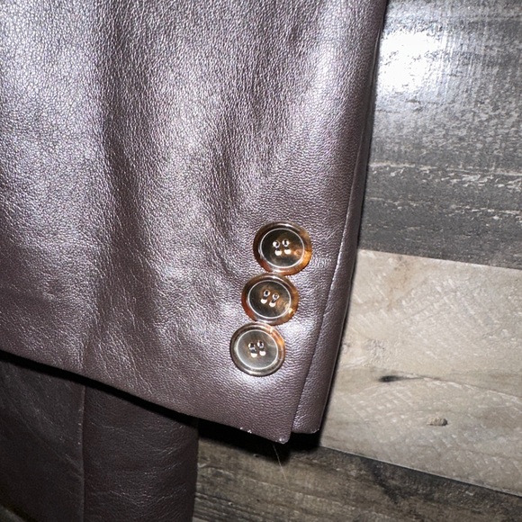 HUGO BOSS LEATHER MEN’S JACKET size 48 - Picture 8 of 11